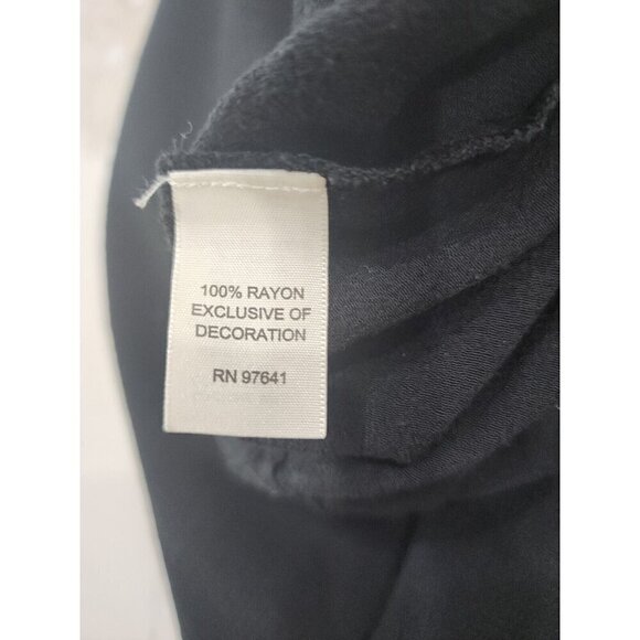 J. Jill Pants Capri Black Elastic Waist Straight Leg High Rise Women's Medium - Picture 5 of 6